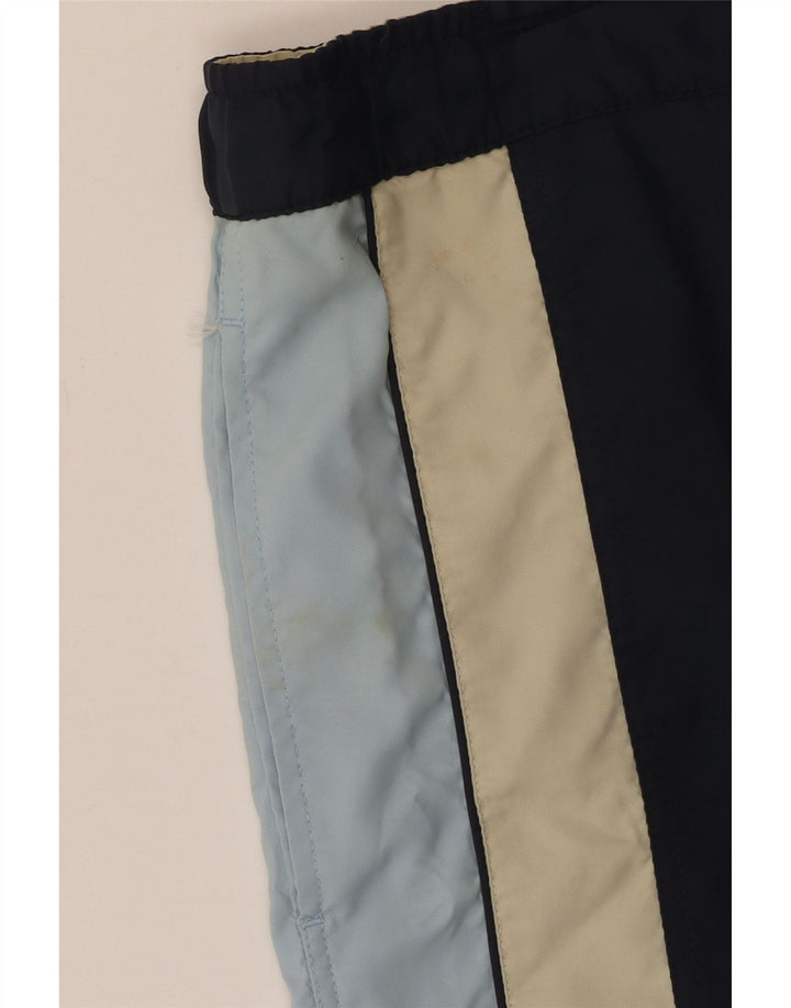 Pantaloncini da bagno da uomo Champion Large blu navy color block in poliammide