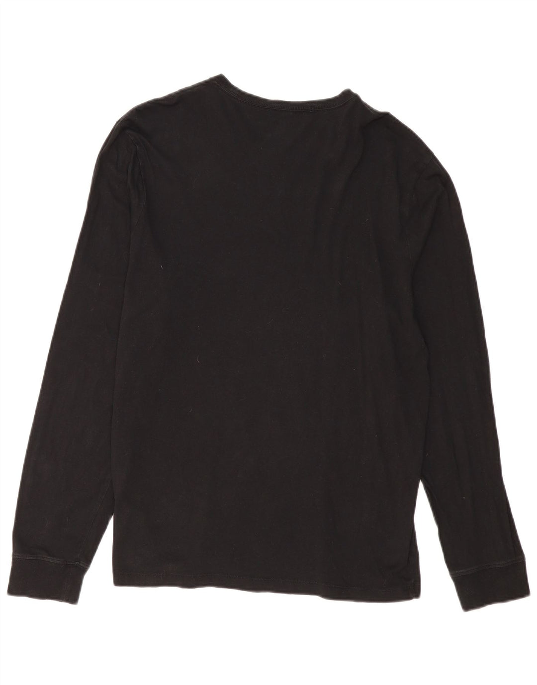J. CREW Top da donna a maniche lunghe UK 16 grande cotone nero