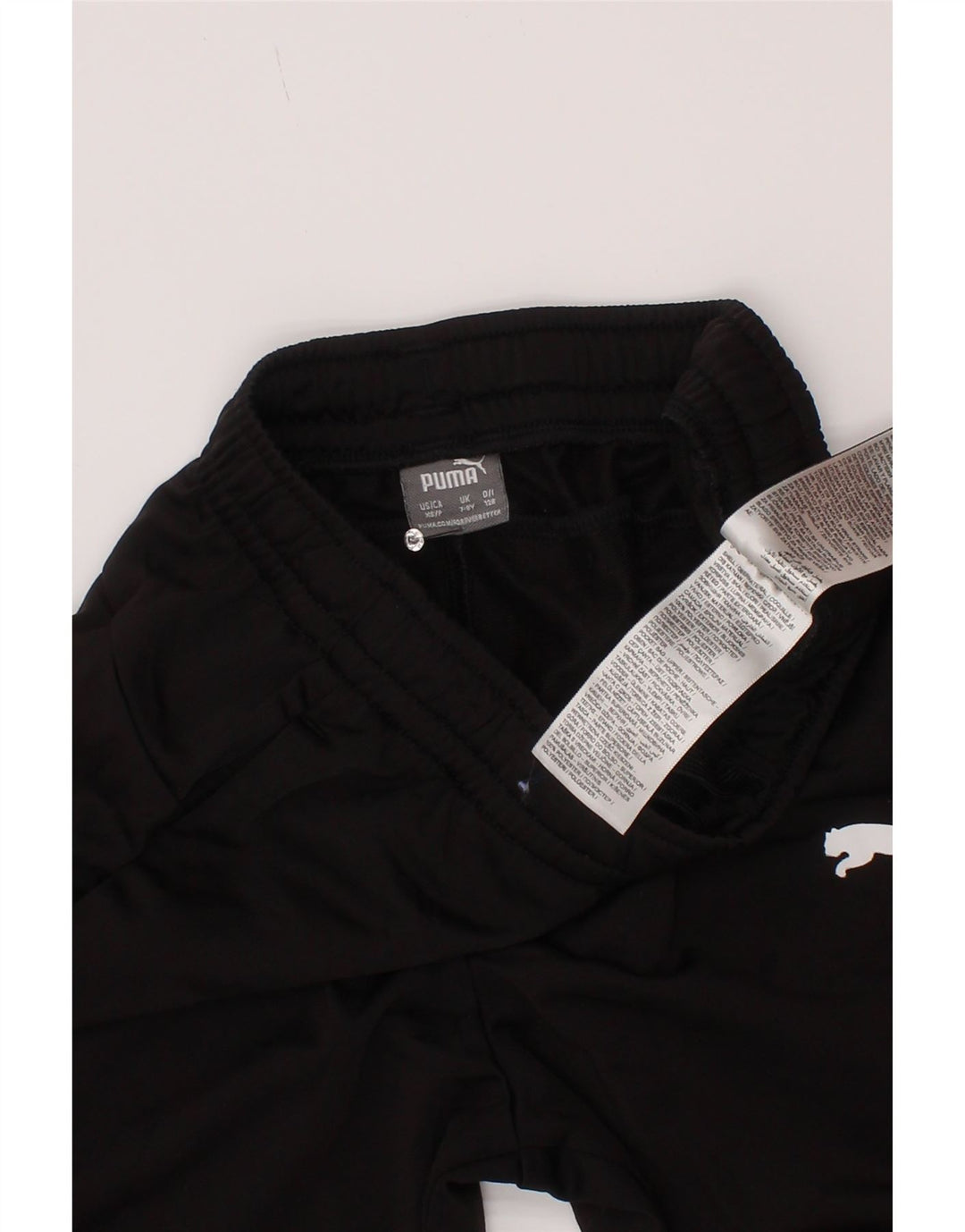 Pantaloni della tuta da ragazzo Puma 7-8 anni in poliestere nero