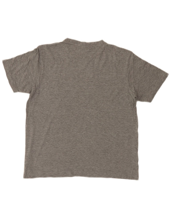 T-shirt grafica da uomo Ellesse Top in cotone grigio medio
