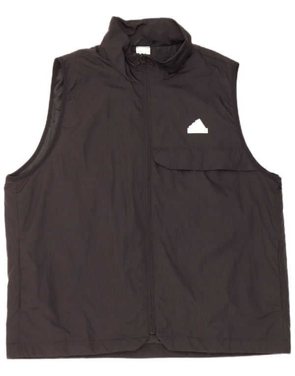 Gilet utility da uomo Adidas UK 40 grande nylon nero