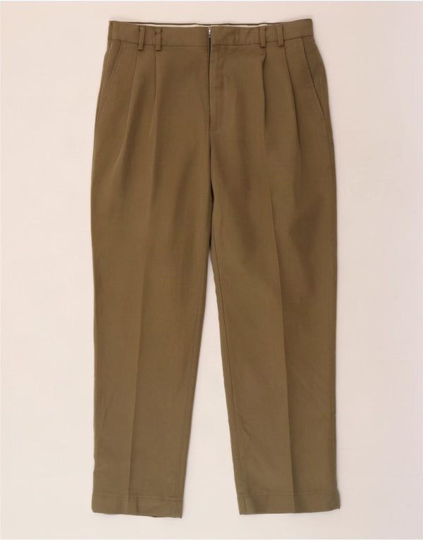 Pantaloni chino con pegged da uomo Dockers vestibilità classica W34 L30 Lyocell kaki