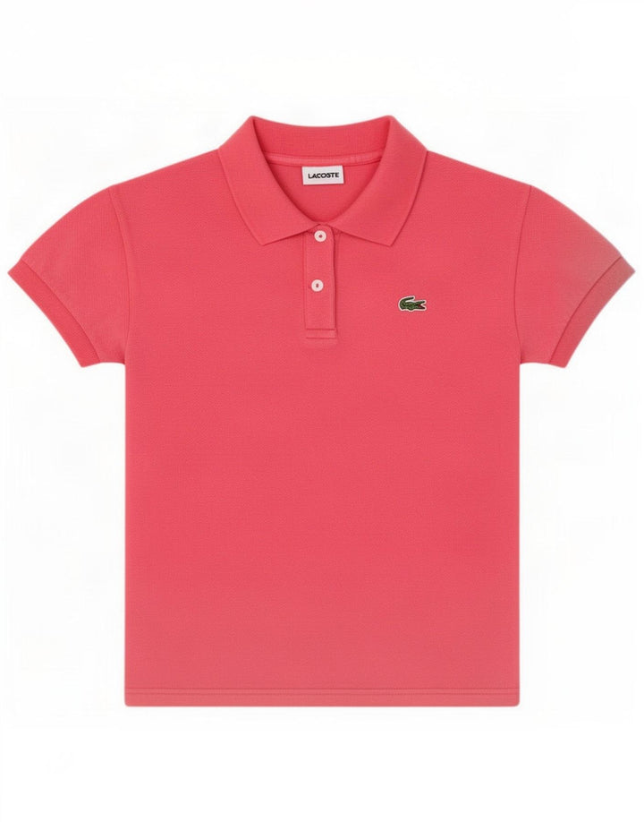 Polo da donna Lacoste taglia 40 cotone rosa medio