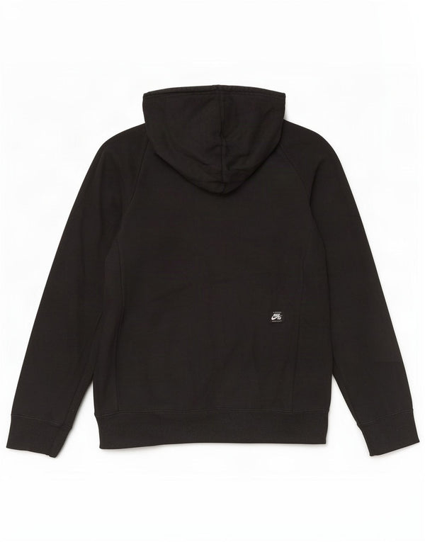 Felpa con cappuccio grafica Nike da uomo media nera