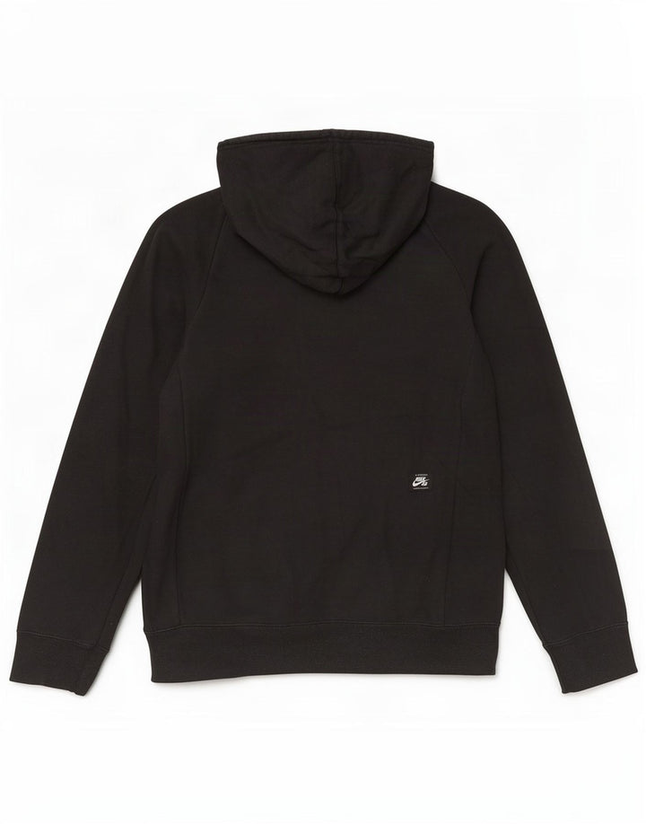 Felpa con cappuccio grafica Nike da uomo media nera
