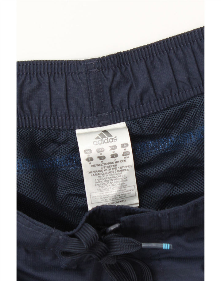 Pantaloncini da bagno da uomo ADIDAS medio blu navy color block in poliammide