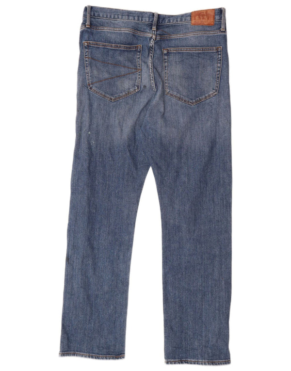 Jeans dritti da uomo Marks & Spencer blu Harbour W34 L31 cotone