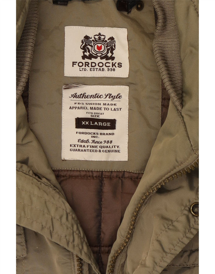 FORDOCKS Giacca utilitaria da uomo UK 44 2XL Poliestere kaki
