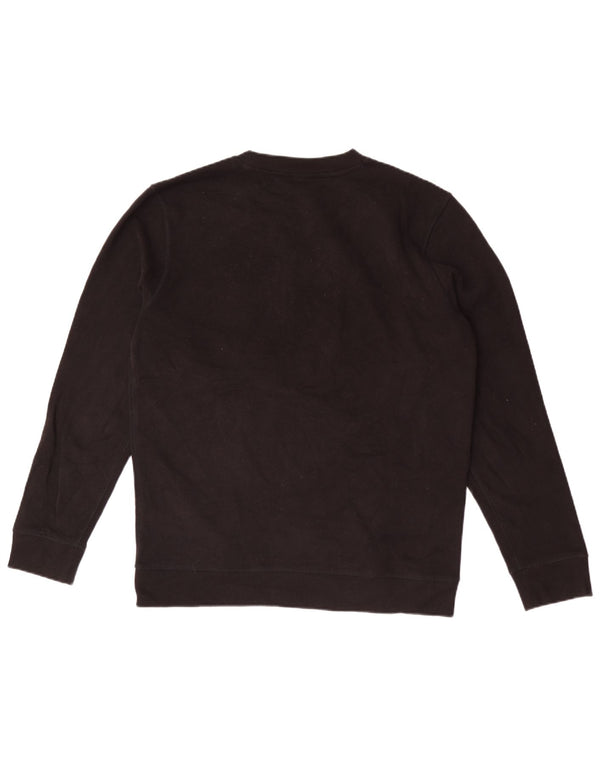 Hugo Boss Felpa grafica da uomo Maglione grande cotone nero