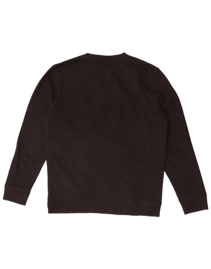 Hugo Boss Felpa grafica da uomo Maglione grande cotone nero