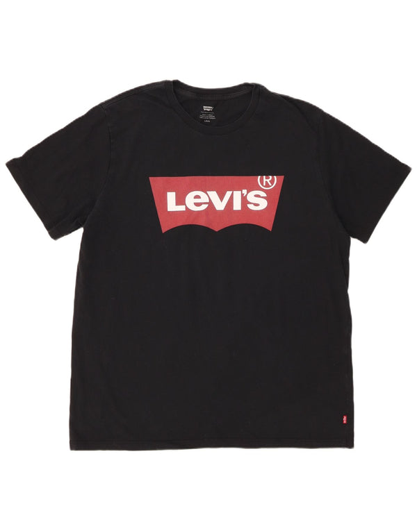 T-shirt grafica da uomo Levi's Top grande nera