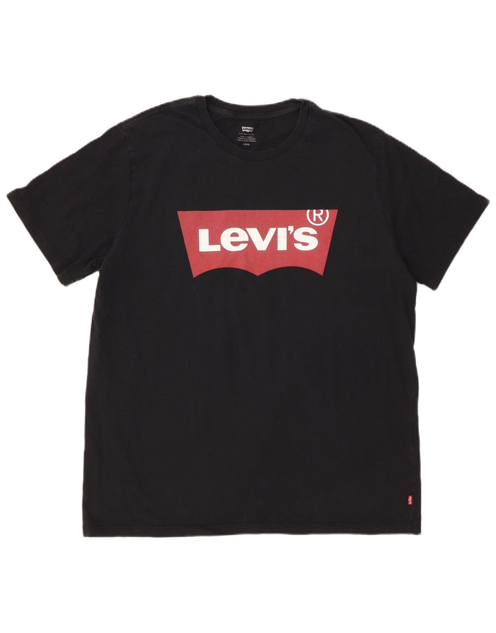 T-shirt grafica da uomo Levi's Top grande nera