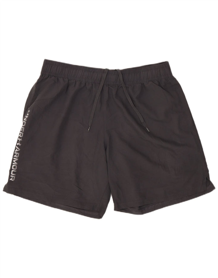 Pantaloncini sportivi grafici da uomo Under Armour XL poliestere grigio