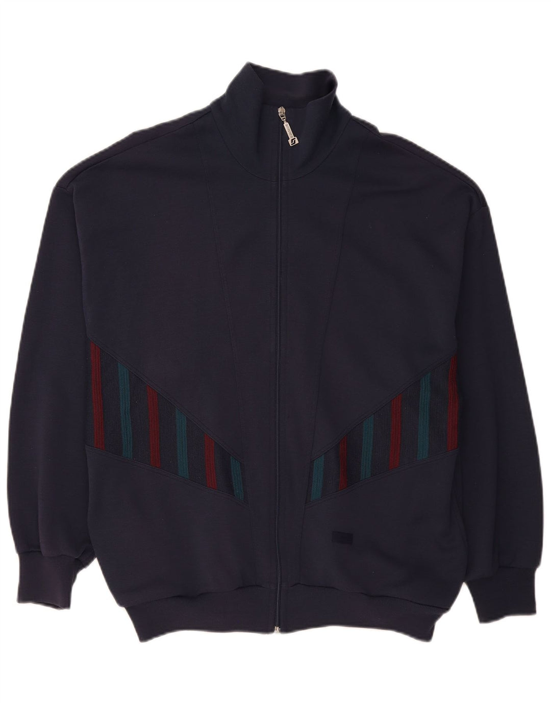 Giacca da tuta da uomo Schneider di grandi dimensioni in poliacrilico geometrico blu navy