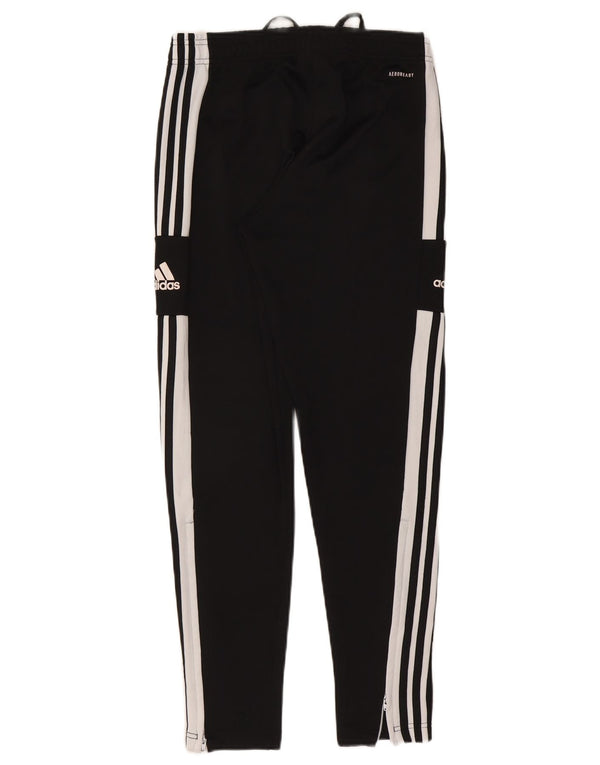 Pantaloni da tuta da uomo Adidas in poliestere a righe nere medie