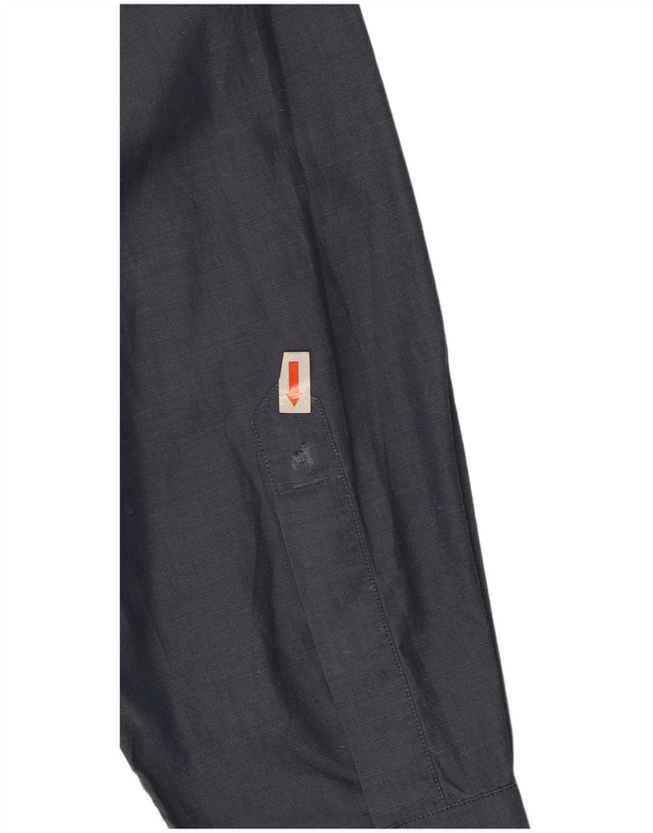 Camicia da uomo Hugo Boss taglia 16 41 grande cotone blu navy