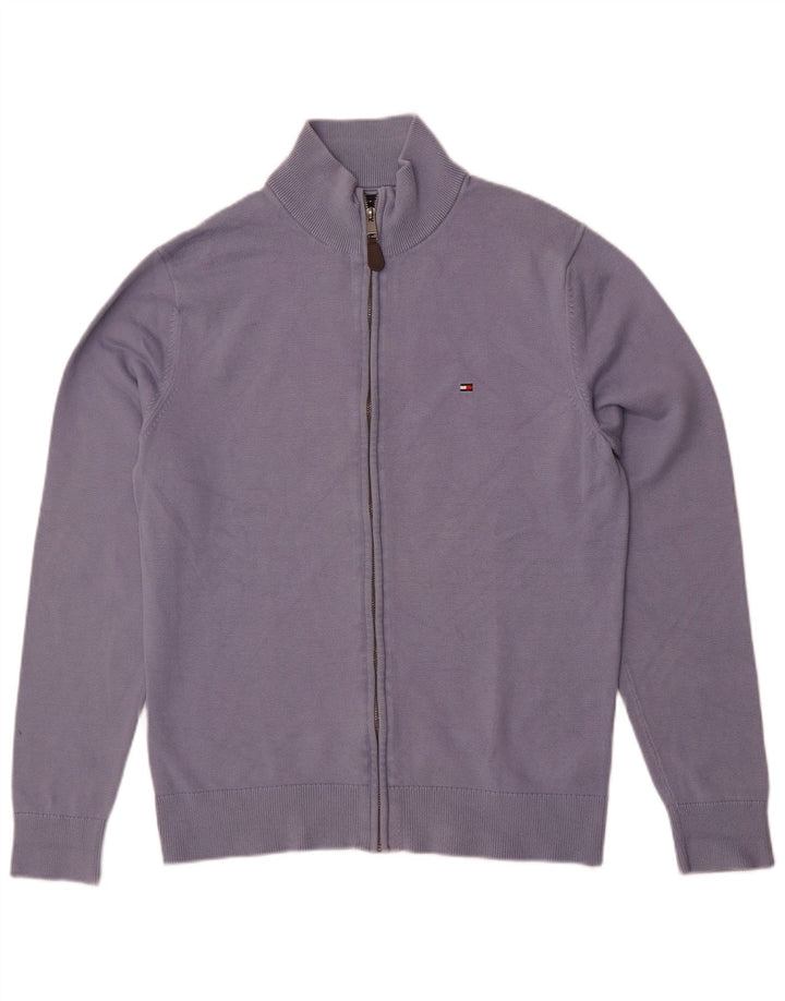Maglione cardigan da uomo Tommy Hilfiger grande cotone blu