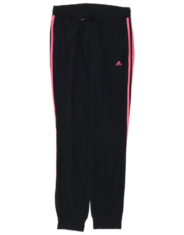 Pantaloni da tuta da donna ADIDAS Climalite Joggers UK 4/6 XS Cotone nero