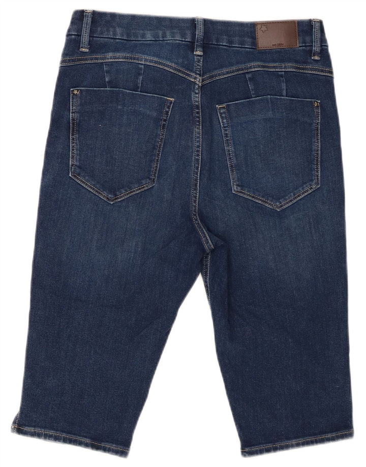 Pantaloncini di jeans da donna Marks & Spencer UK 12 medi W32 cotone blu