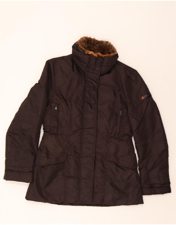 PEUTEREY Womens Padded Jacket UK 12 Medium Brown Polyamide Vintage PEUTEREY and Second-Hand PEUTEREY from Messina Hembry 