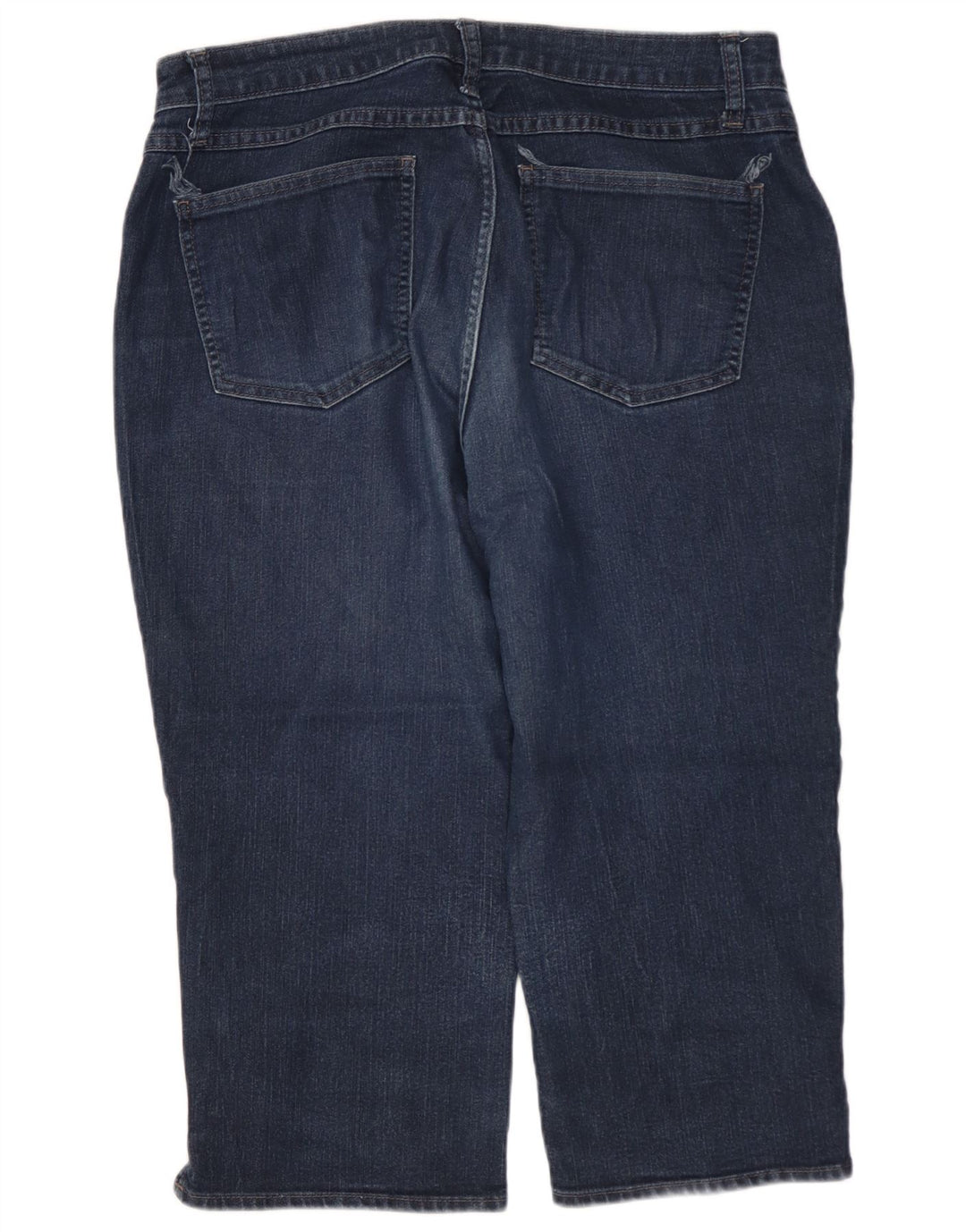 Jeans Capri da donna a vita media LEE Riders US 12 Large W32 L19 Blu Navy