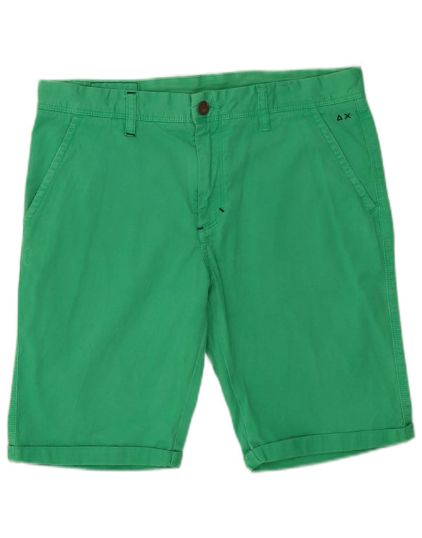 Pantaloncini chino da ragazzo Sun68 15-16 anni W32 cotone verde