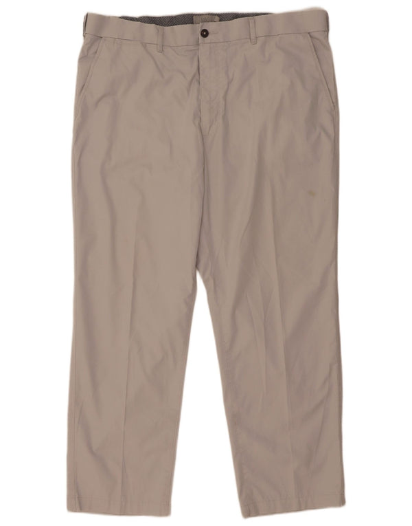Pantaloni chino dritti da uomo Marks & Spencer W40 L29 cotone grigio