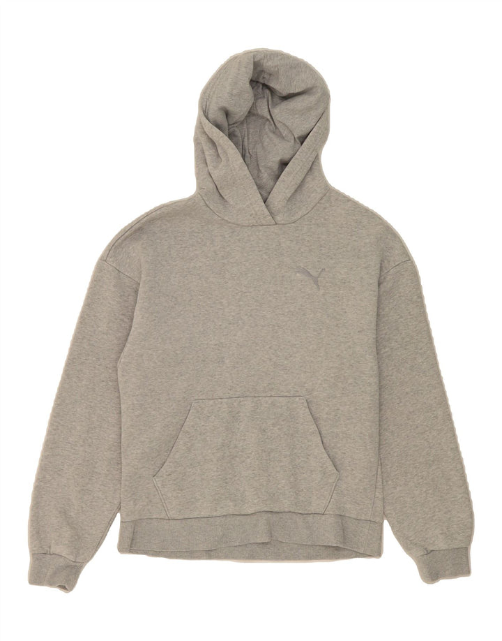 PUMA Womens Hoodie Jumper UK 6 XS Grey Vintage Puma and Second-Hand Puma from Messina Hembry 