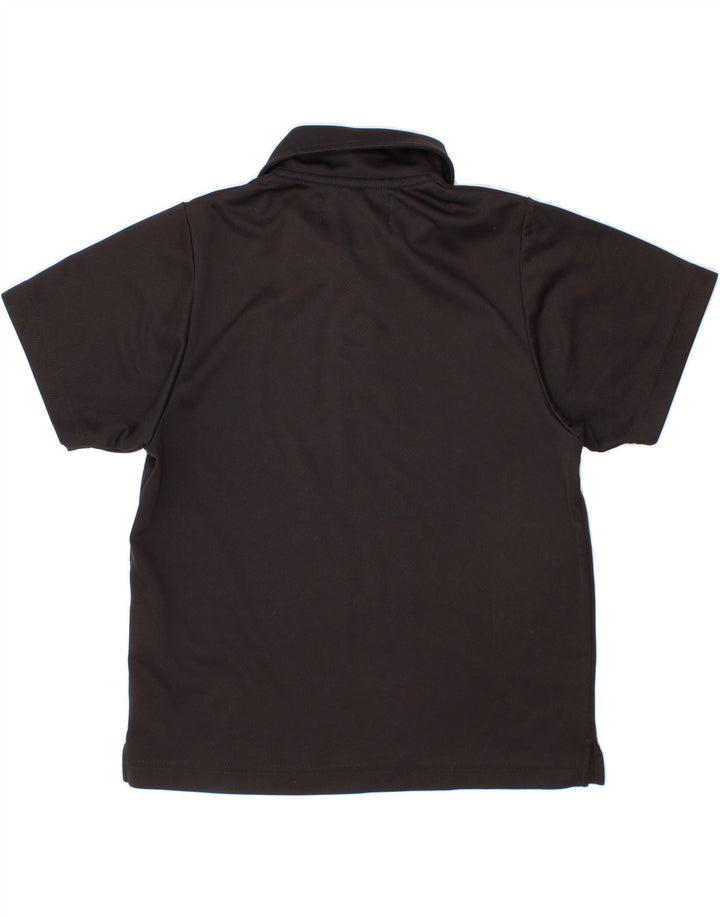 KAPPA Boys Polo Shirt 7-8 Years Medium Black Polyester Vintage Kappa and Second-Hand Kappa from Messina Hembry 