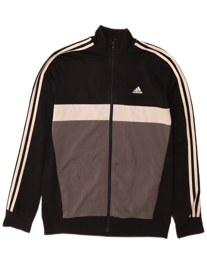 Giacca da tuta ADIDAS Aeroready per ragazzi 15-16 anni Colorblock nera