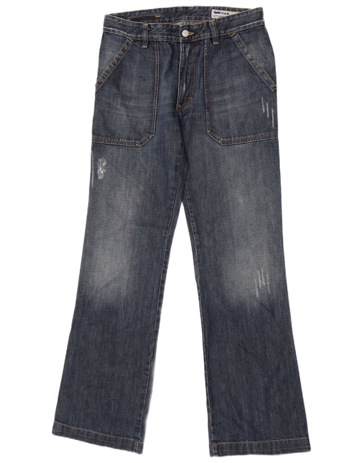 Jeans bootcut da uomo invecchiati GAS W32 L34 Blu