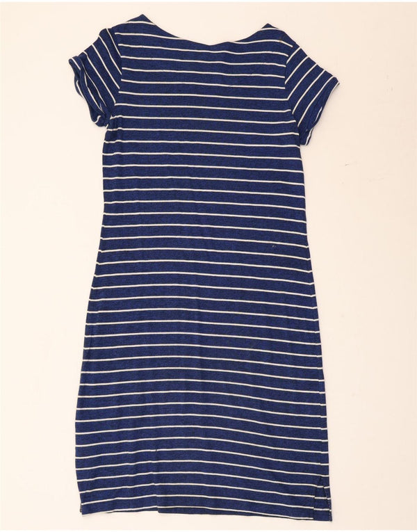 Abito t-shirt da donna White Stuff UK 12 Cotone a righe blu medio