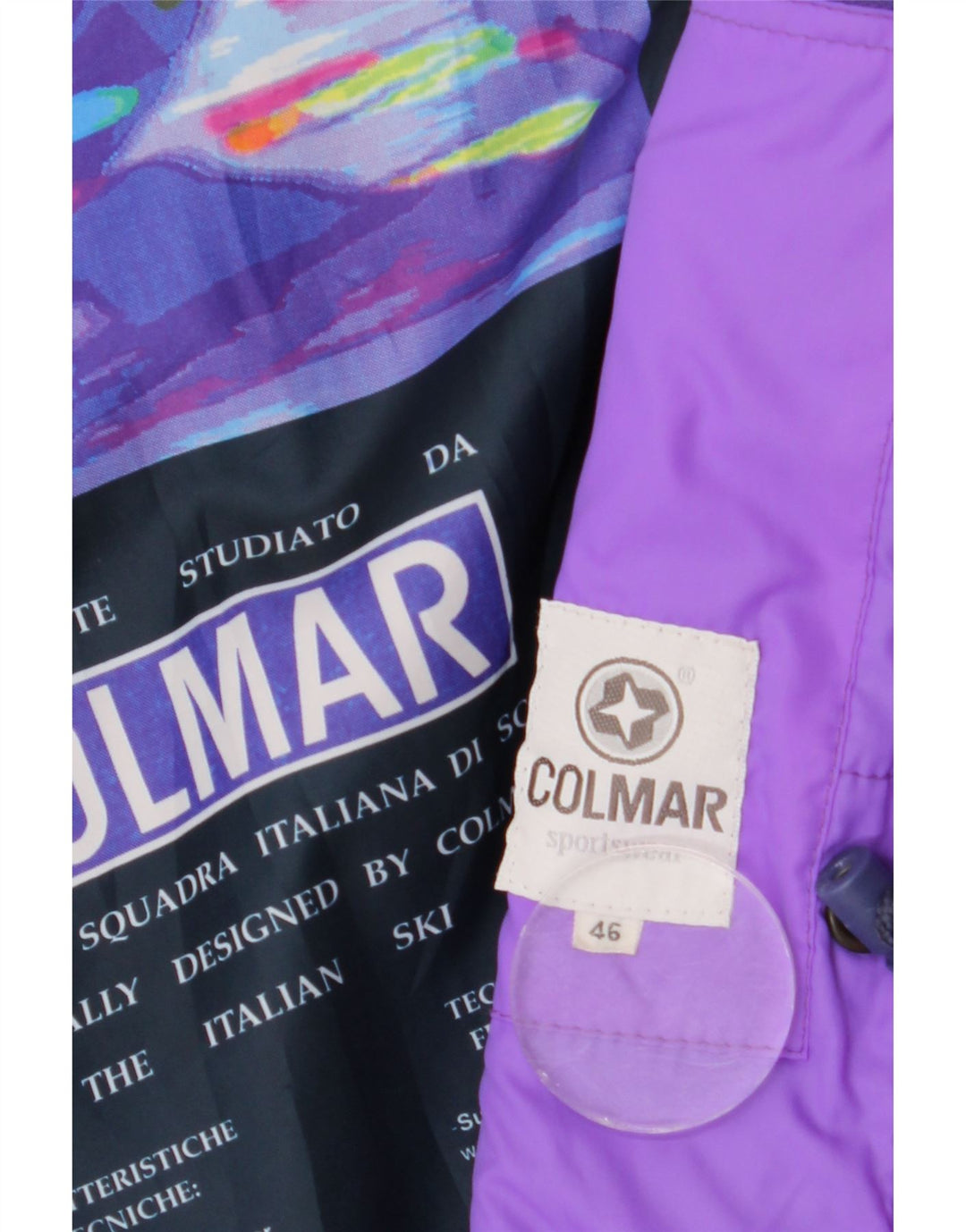 Giacca da sci grafica oversize da donna COLMAR IT 46 Large multicolore