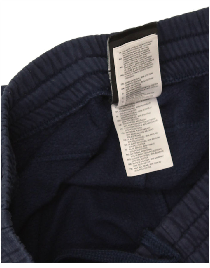 Pantaloni da tuta da uomo Adidas medi in cotone blu navy