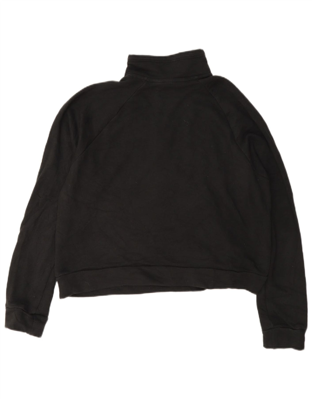 Felpa da donna con collo con zip e grafica corta Puma, taglia UK 14, media, nera