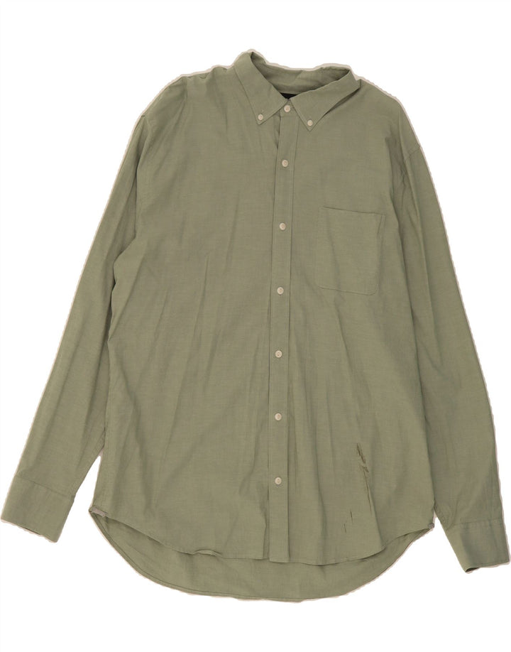 BONOBOS Mens Shirt 2XL Green Cotton Vintage BONOBOS and Second-Hand BONOBOS from Messina Hembry 