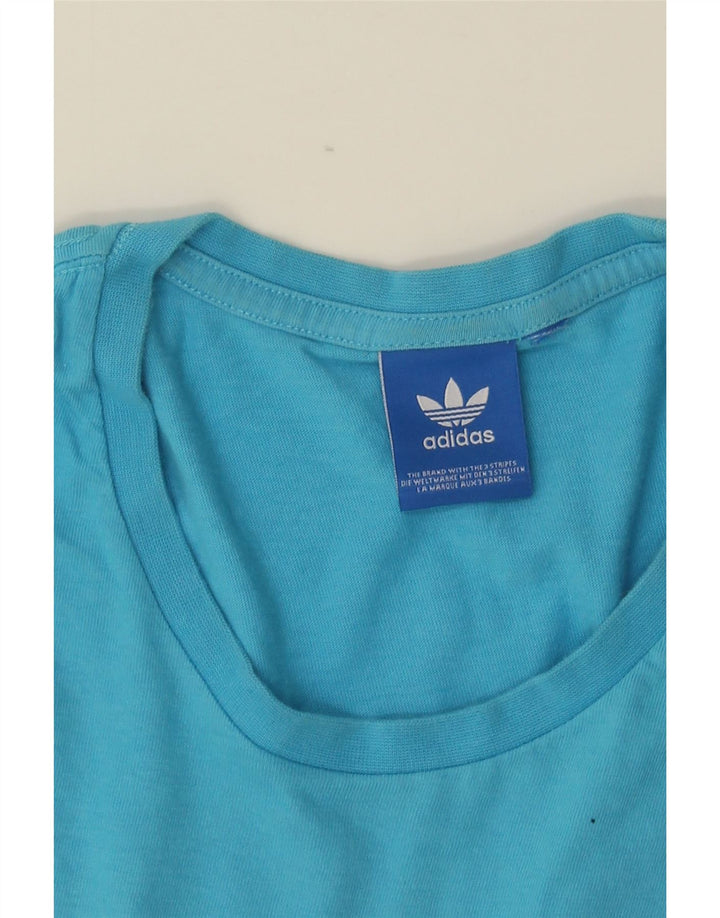 Maglietta grafica da uomo Adidas Top blu medio