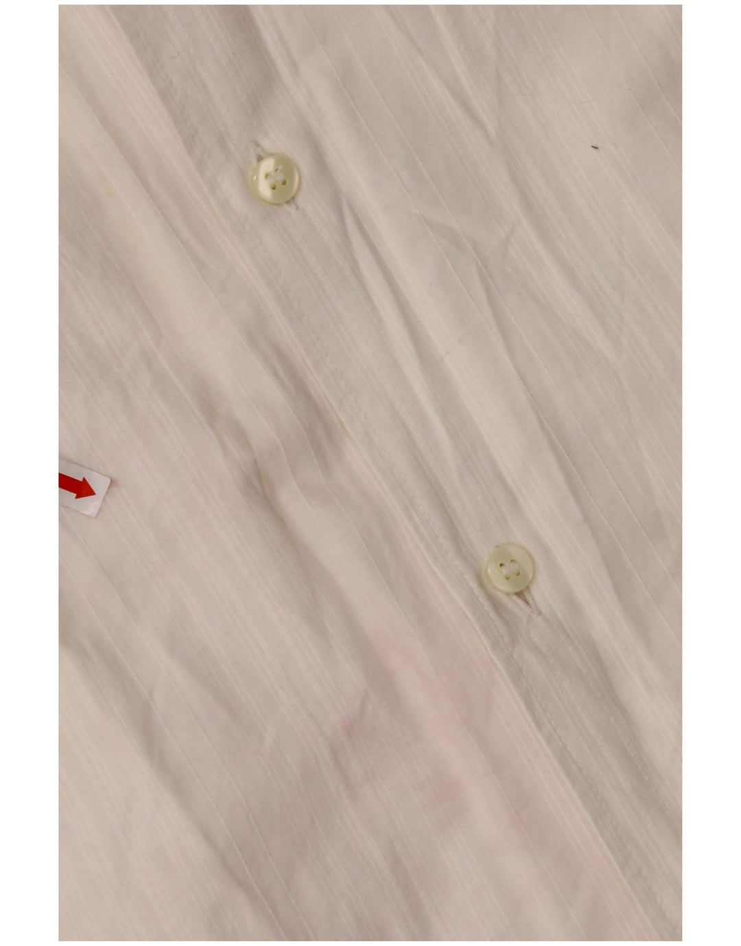 ARMANI JEANS Camicia da uomo in cotone bianco sporco medio