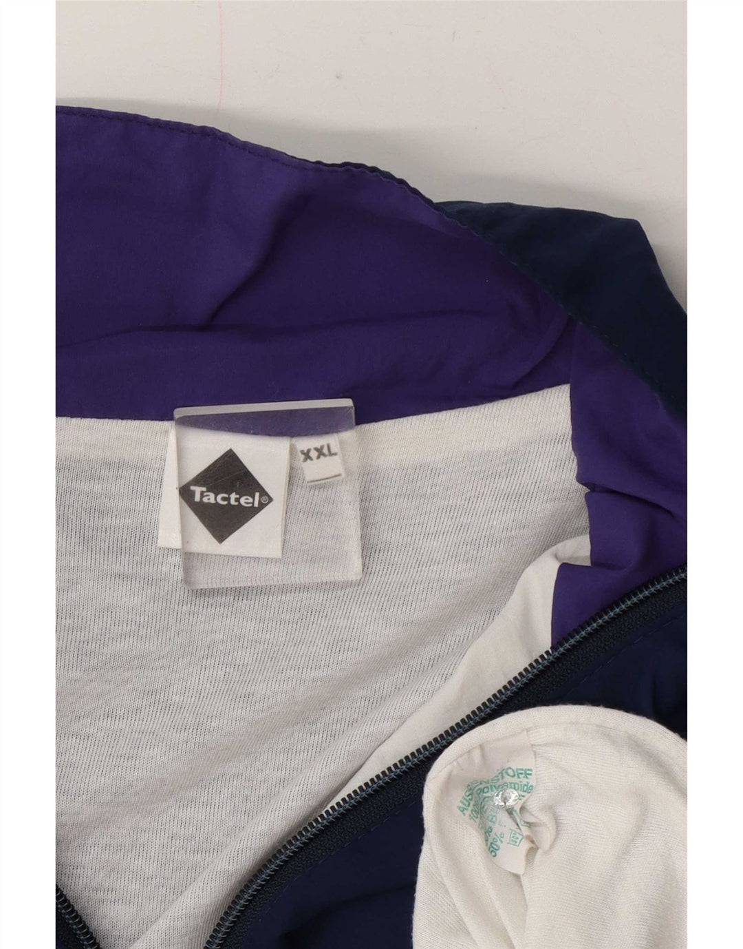 Giacca da tuta da uomo Tactel 2XL poliammide color block blu navy