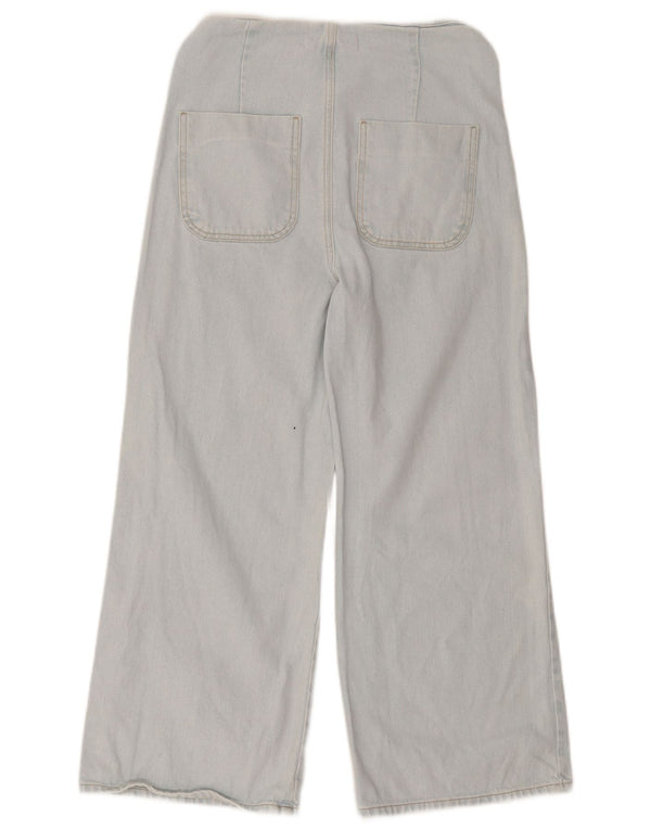 Jeans Zara da donna a gamba larga a vita alta EU 36 XS W26 L25 Blu