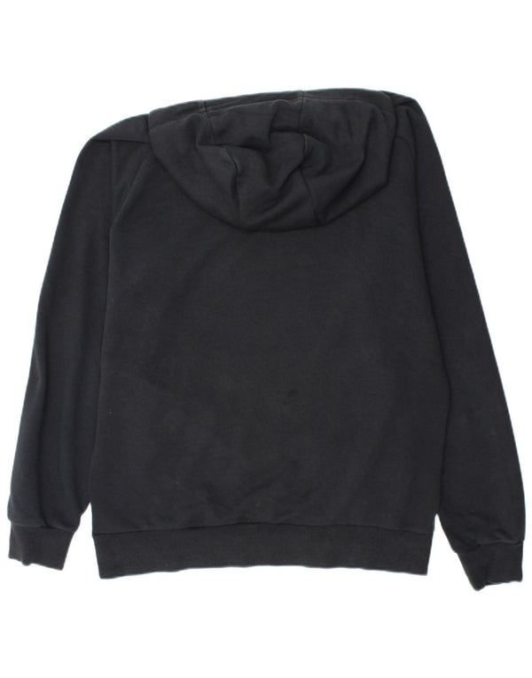 Felpa con cappuccio grafica PUMA da uomo, cotone nero medio