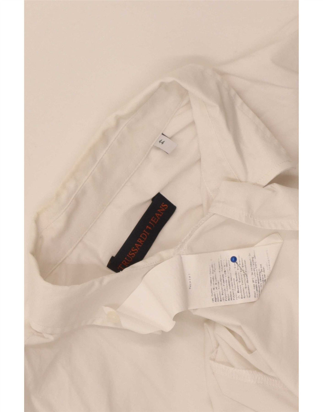 Camicia Donna Trussardi Jeans IT 44 Cotone Bianco Medio