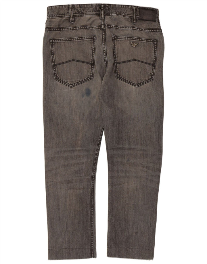 Jeans dritti da uomo Armani J15 vestibilità regolare W32 L27 Grigi