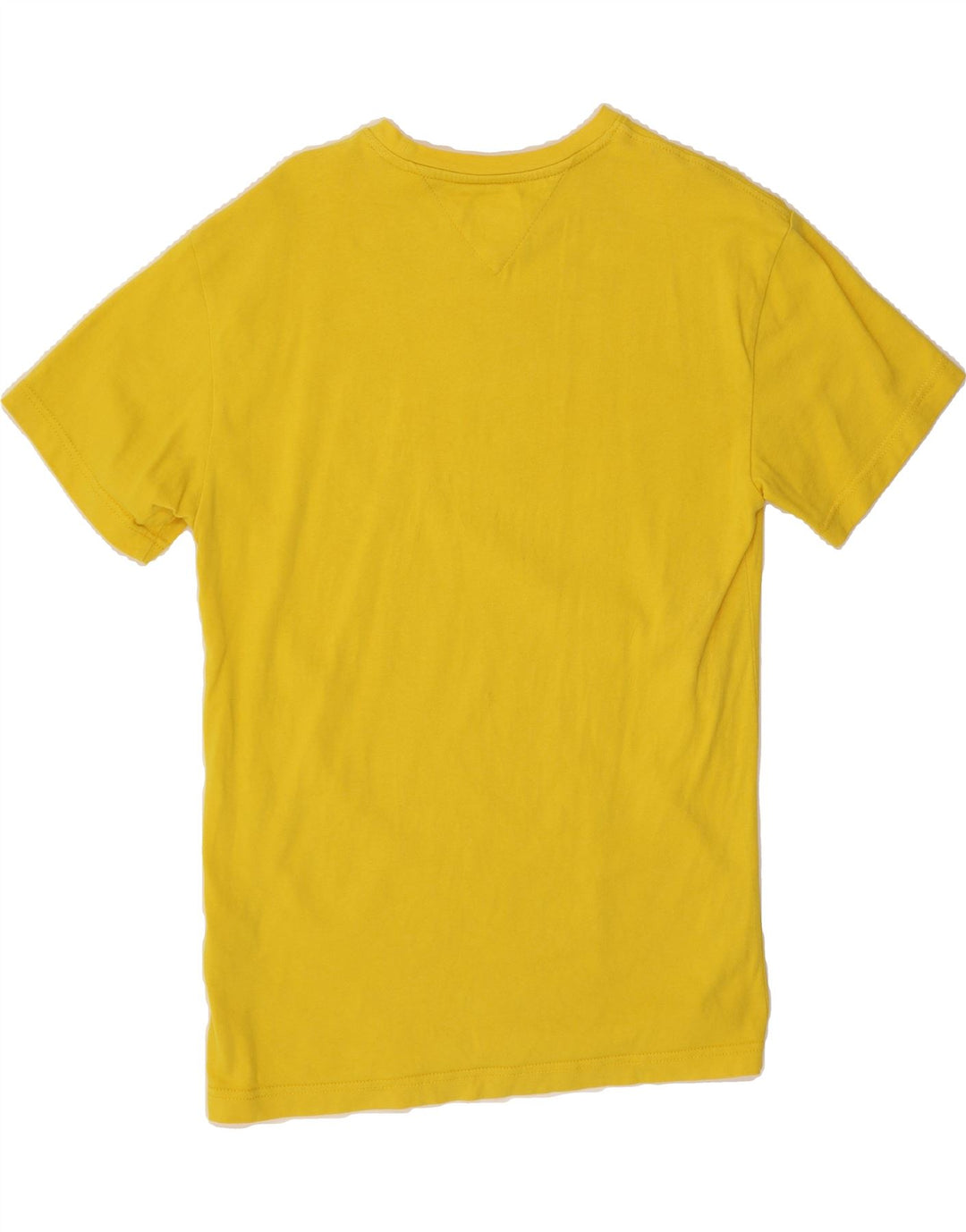 TOMMY HILFIGER Mens T-Shirt Top Small Yellow Cotton Vintage Tommy Hilfiger and Second-Hand Tommy Hilfiger from Messina Hembry 