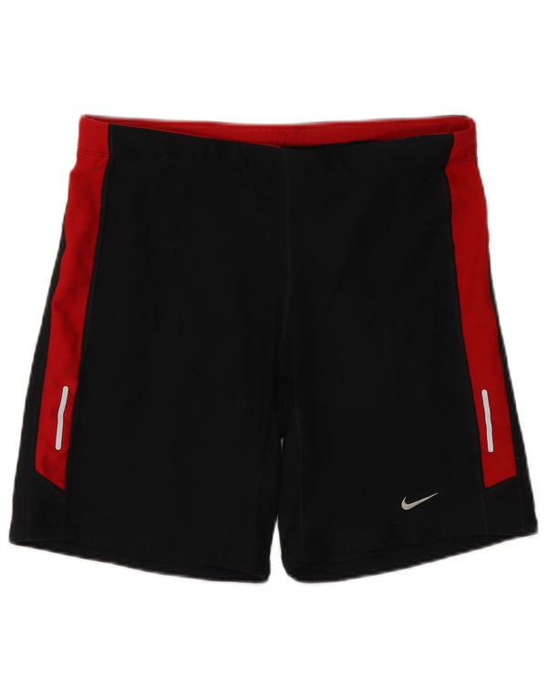 Pantaloncini sportivi Nike da donna Dri Fit UK 18 XL poliestere color block nero
