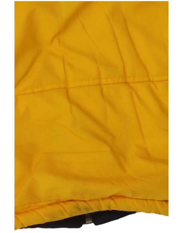 Gilet imbottito da uomo Reebok UK 40 Large Giallo Colourblock Poliestere