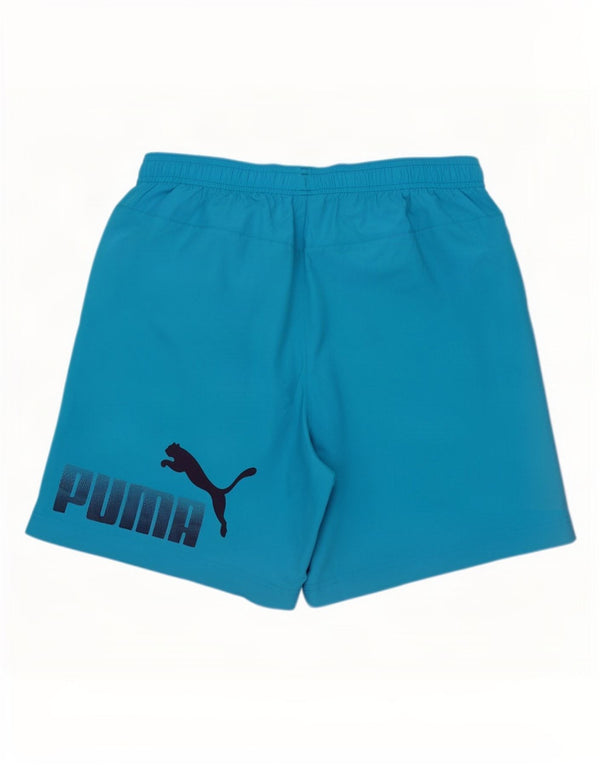 Pantaloncini sportivi grafici da uomo Puma Blu medio