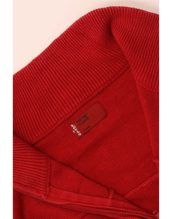 Maglione cardigan da uomo Levi's XL rosso color block