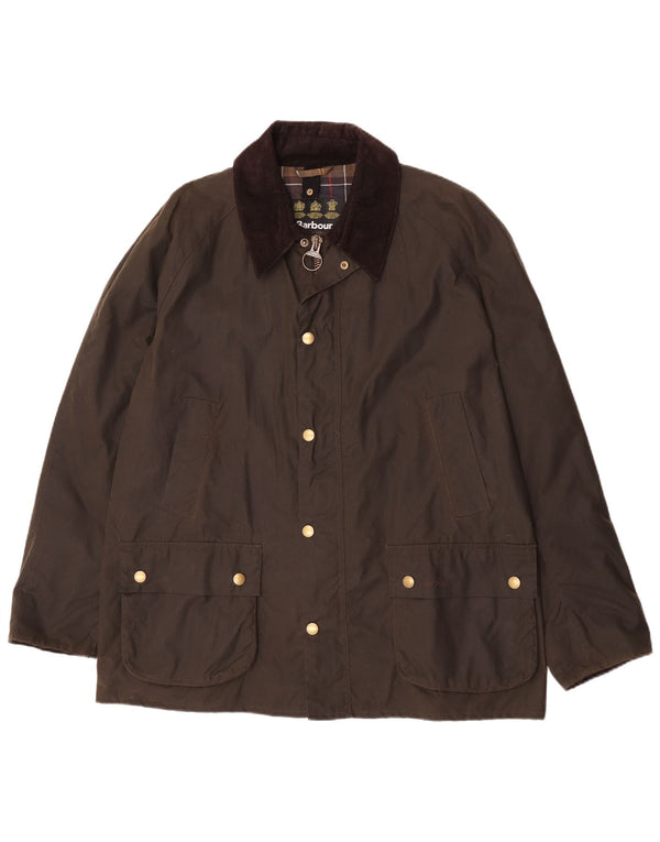 Giacca da uomo in cotone cerato Barbour UK 44 2XL Cotone marrone