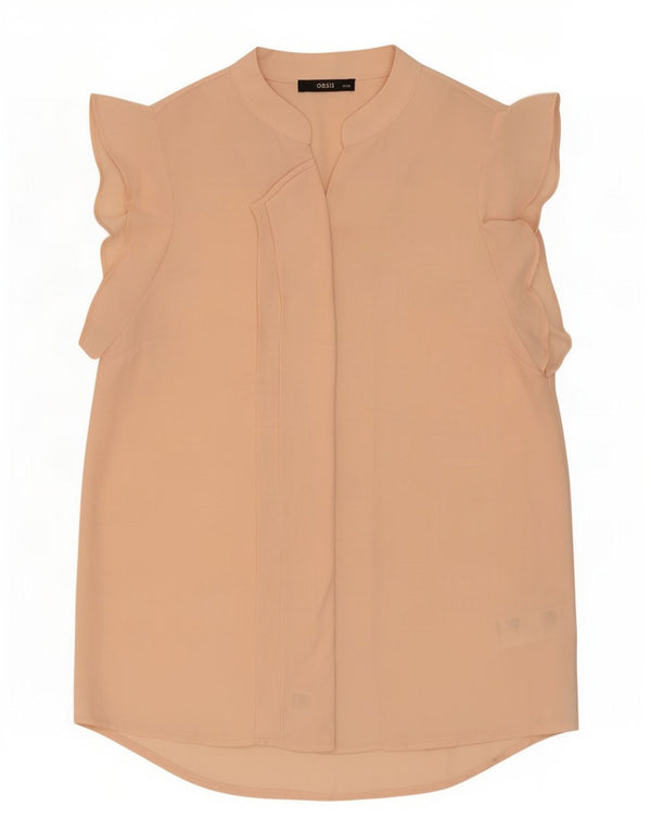 Camicetta da donna a maniche corte Oasis UK 10 piccola poliestere rosa